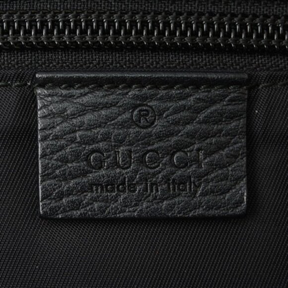 GUCCI Black Leather Shoulder Bag - Picture 8 of 16